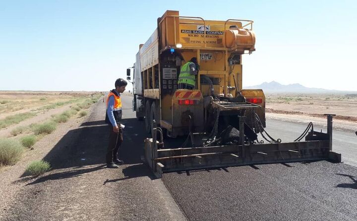 آسفالت لاستیکی برای نخستین بار در جاده‌های کشور استفاده شد